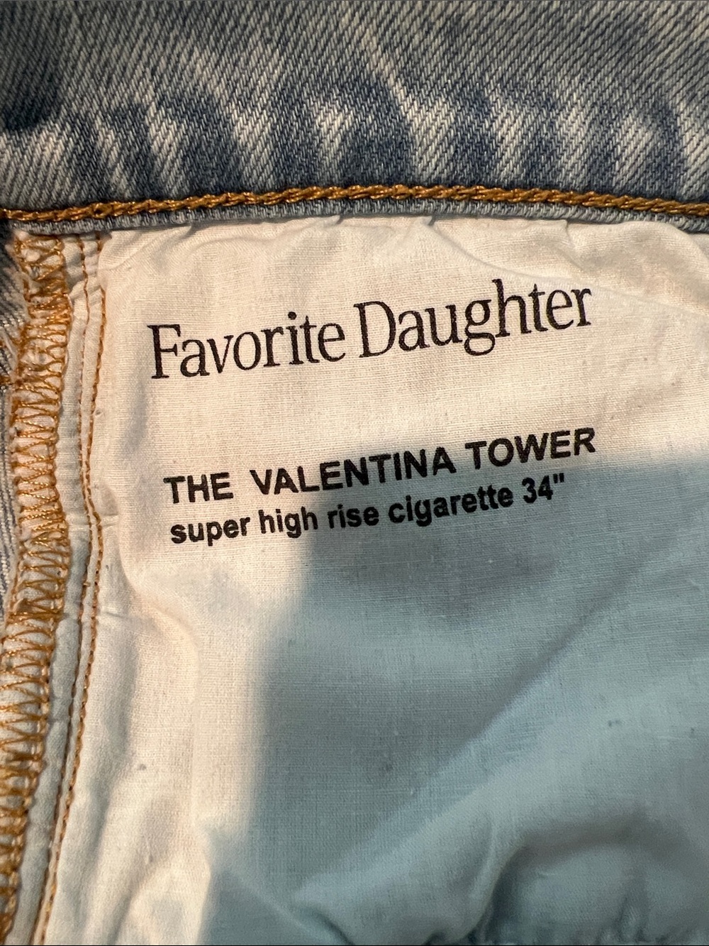 Favorite Daughter The Valentina Tower Sz 31 Light Wash - Picture 3 of 3